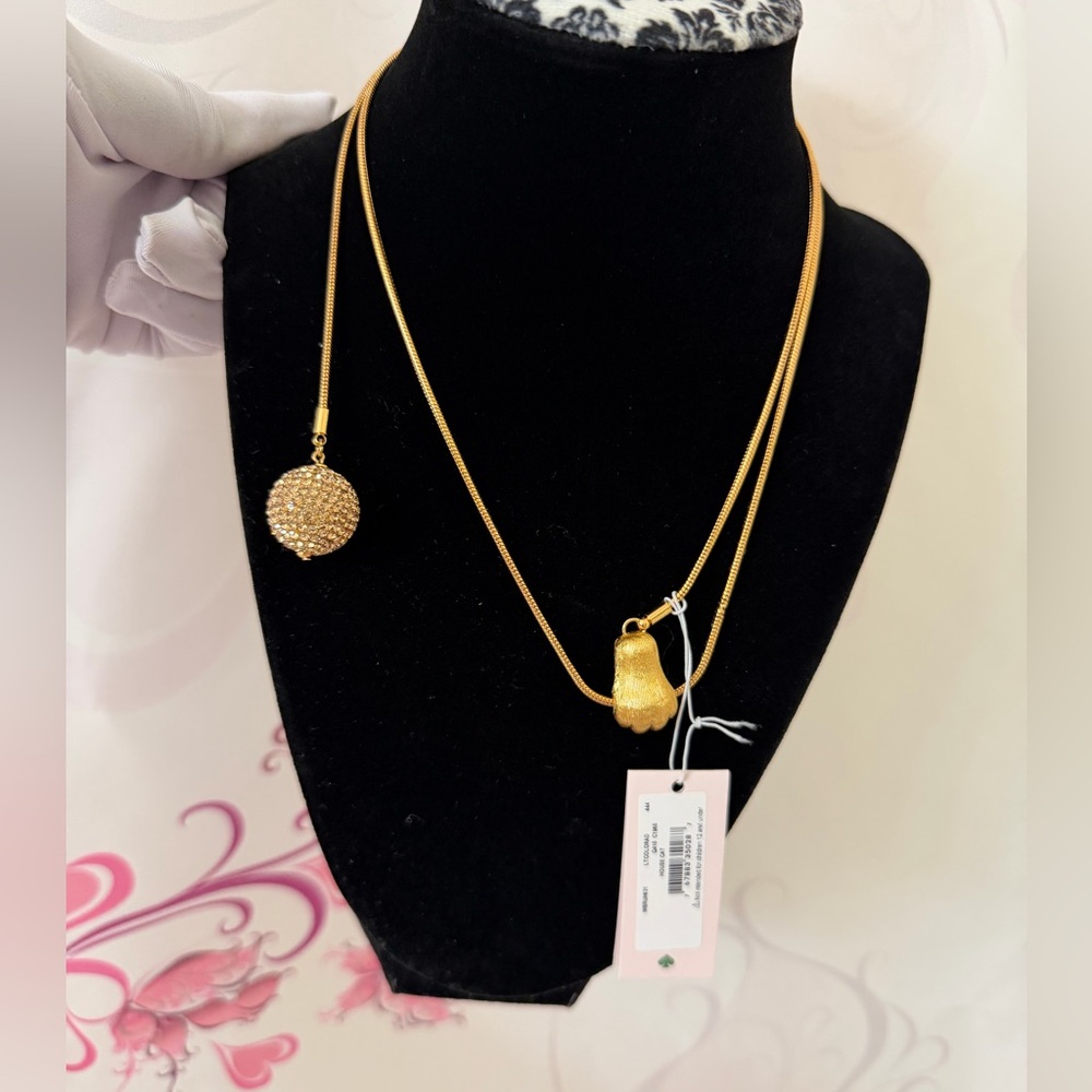 KATE SPADE CAT LARIAT NECKLACE
